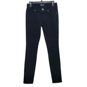 Guess Women's Vintage Y2K Black Stretch Skinny Leg Corduroy Pants Size 26‎